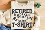 Retired | Funny SVG Cut File