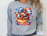 All American Chick | Fourth of July | PNG Sublimation File