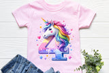 Fourth Birthday Unicorn | PNG Print File