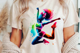 Neon Cheerleader | PNG Sublimation File