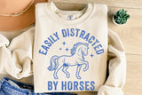 Easily Distracted By Horses | Funny SVG Cut File