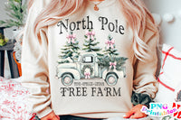 North Pole Tree Farm | Sublimation PNG