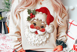 Faux Yarn Santa | Christmas Sublimation PNG