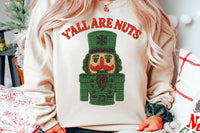 Faux Embroidery Y'all Are Nuts | Christmas Sublimation PNG