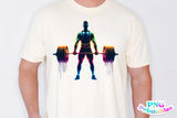 Powerlifting Male Silhouette | PNG Sublimation File