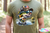 American Bass Fish | Fishing PNG Print File