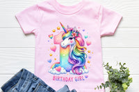 Birthday Girl First Birthday Unicorn | PNG Print File