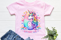 Birthday Girl Sixth Birthday Unicorn | PNG Print File