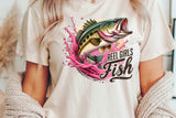 Reel Girls Fish | Fishing PNG Print File