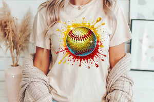 Sequin Softball | PNG File