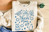 Cheerleader Mom Doodle | SVG Cut File