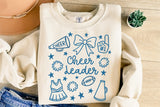 Cheerleader Doodle | SVG Cut File