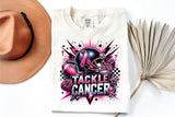 Tackle Cancer Football Pink and Navy | PNG Sublimation File