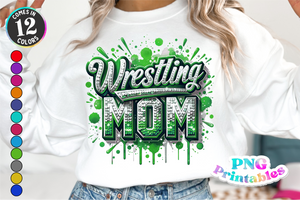 Wrestling Mom Sequins | PNG Sublimation File