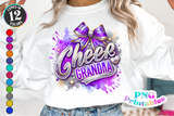 Sequin Cheer Grandma | PNG Sublimation File