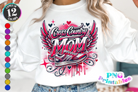 Cross Country Mom | PNG Sublimation File