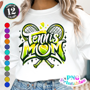 Tennis Mom Airbrushed | PNG File