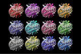 Sequin Cheer | PNG Sublimation File