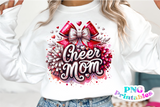 Sequin Cheer Mom | PNG Sublimation File