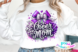 Sequin Cheer Mom | PNG Sublimation File