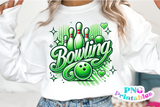 Airbrushed Bowling | PNG Sublimation File