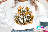 Sequin Cheer Mom | PNG Sublimation File