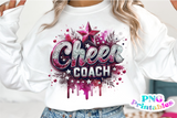 Sequin Cheer Coach | PNG Sublimation File