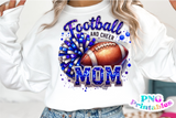 Football and Cheer Mom | PNG Sublimation File