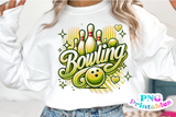 Airbrushed Bowling | PNG Sublimation File