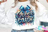 Sequin Cheer Coach | PNG Sublimation File