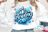 Airbrushed Bowling | PNG Sublimation File