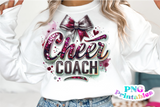 Sequin Cheer Coach | PNG Sublimation File