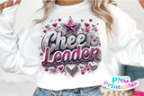 Sequin Cheerleader | PNG Sublimation File