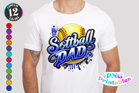 Softball Dad Airbrushed | PNG File