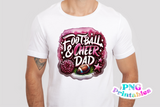 Football and Cheer Dad | PNG Sublimation File