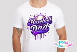 Baseball Dad Airbrushed | PNG Sublimation File