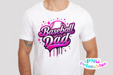 Baseball Dad Airbrushed | PNG Sublimation File