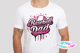 Baseball Dad Airbrushed | PNG Sublimation File