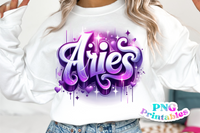 Aries Airbrushed | Zodiac PNG File