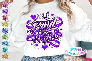 Band Mom Airbrushed | PNG File