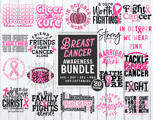 Breast Cancer Awareness Bundle 1 | SVG Cut File