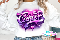 Cancer Airbrushed | Zodiac PNG File