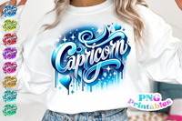 Capricorn Airbrushed | Zodiac PNG File