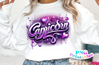 Capricorn Airbrushed | Zodiac PNG File