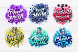 Airbrushed Cheer PNG Bundle 1