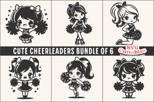 Cute Cheerleaders | SVG Bundle