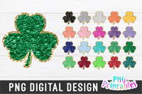 Chenille Shamrocks | Sublimation PNG