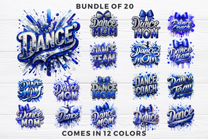 Airbrushed and Sequins Dance png Bundle