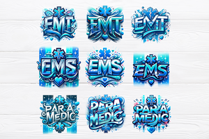 EMS EMT Paramedic | PNG Sublimation Bundle
