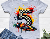 Race Car Fifth Birthday | PNG Print File